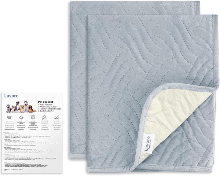 Haustier-Urinunterlage Waschbar Welpenunterlagen Matte für Hunde 2er Set Schnell Absorbierend Hausti
