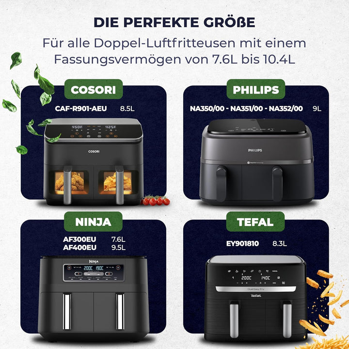 Heissluftfritteuse Zubehör – Ninja Heissluftfritteuse Zubehör – Geeignet für Ninja Foodi Max Dual Zo