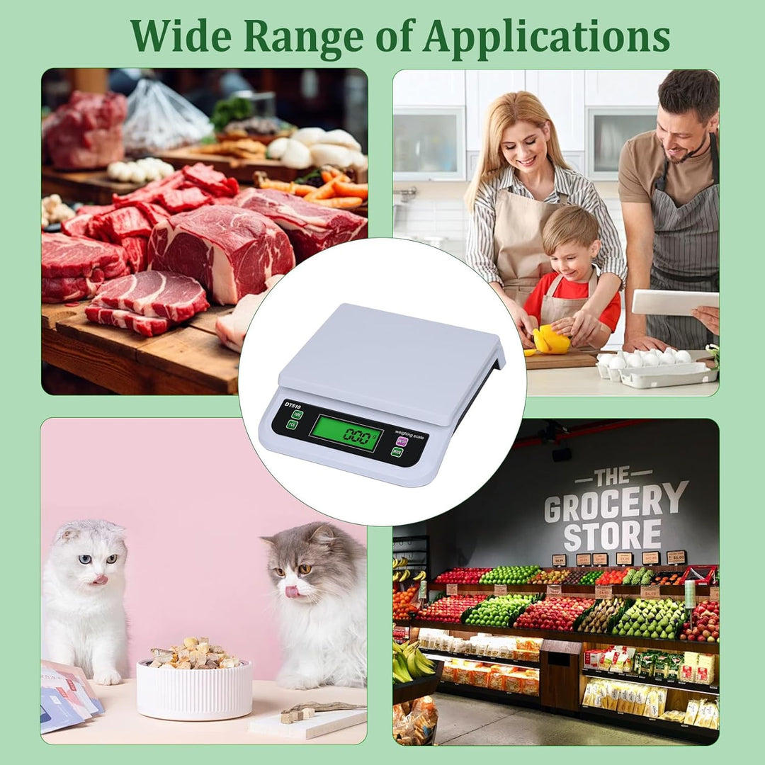 Küchenwaage Digital, 30kg Küche Digitalwaage mit LCD Display Waage küchenwaage mit 6 Arten Einheiten