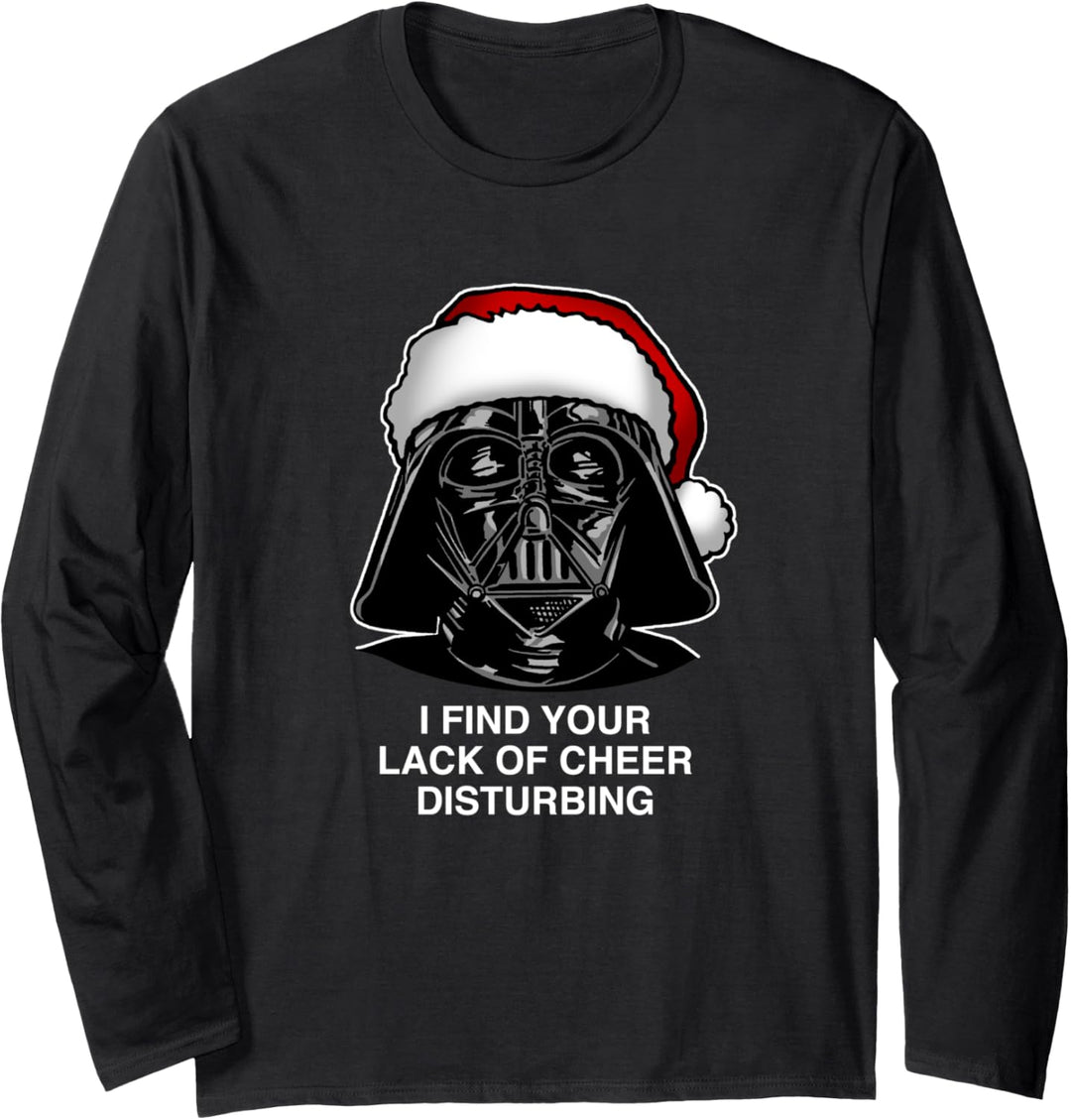 Star Wars Christmas Darth Vader Beunruhigender Mangel an Fröhlichkeit Langarmshirt
