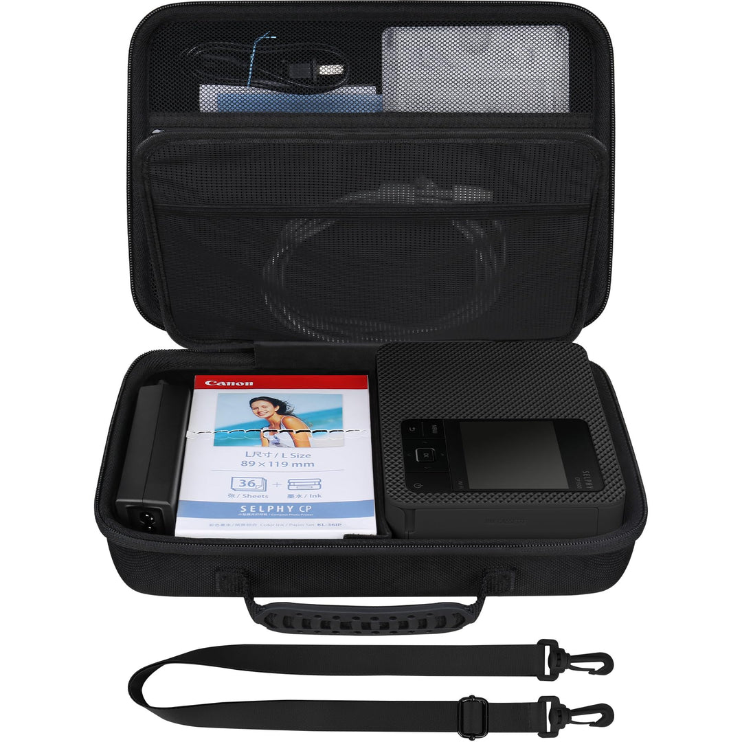BOVKE Reisetasche für Canon SELPHY CP1500 Kompakter Fotodrucker, Tragbares Bluetooth-Sofortdruckkame
