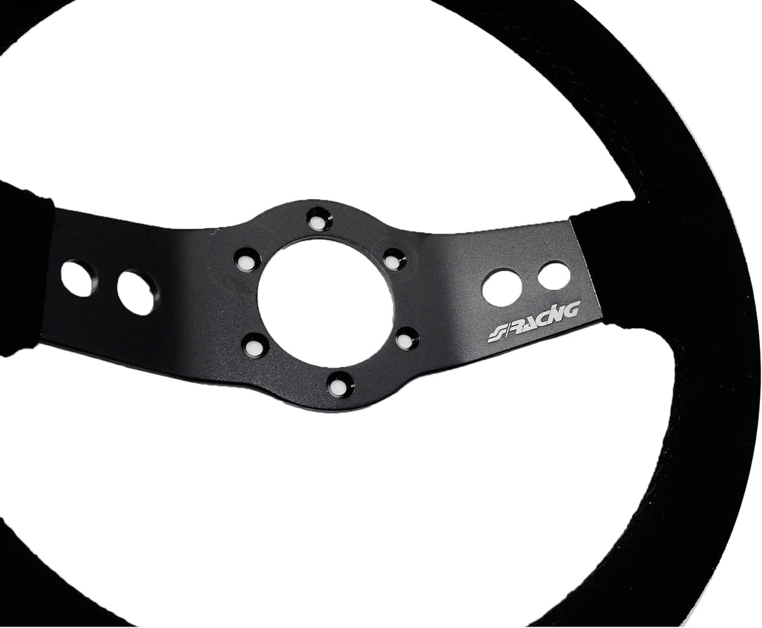 Simoni Racing Universal Lenkrad Rally - Schwarz Suède - Durchmesser 320mm