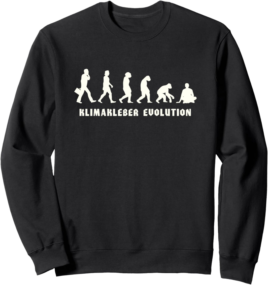 Klimakleber Evolution T-Shirt I Klimaaktivist Klimakleber Sweatshirt