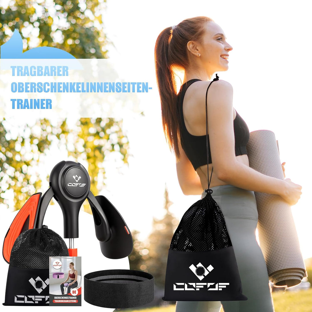 Oberschenkeltrainer, 15-70 lbs Beckenbodentrainer für Frau, Multifunktionaler Gesässtrainer, Po Trai