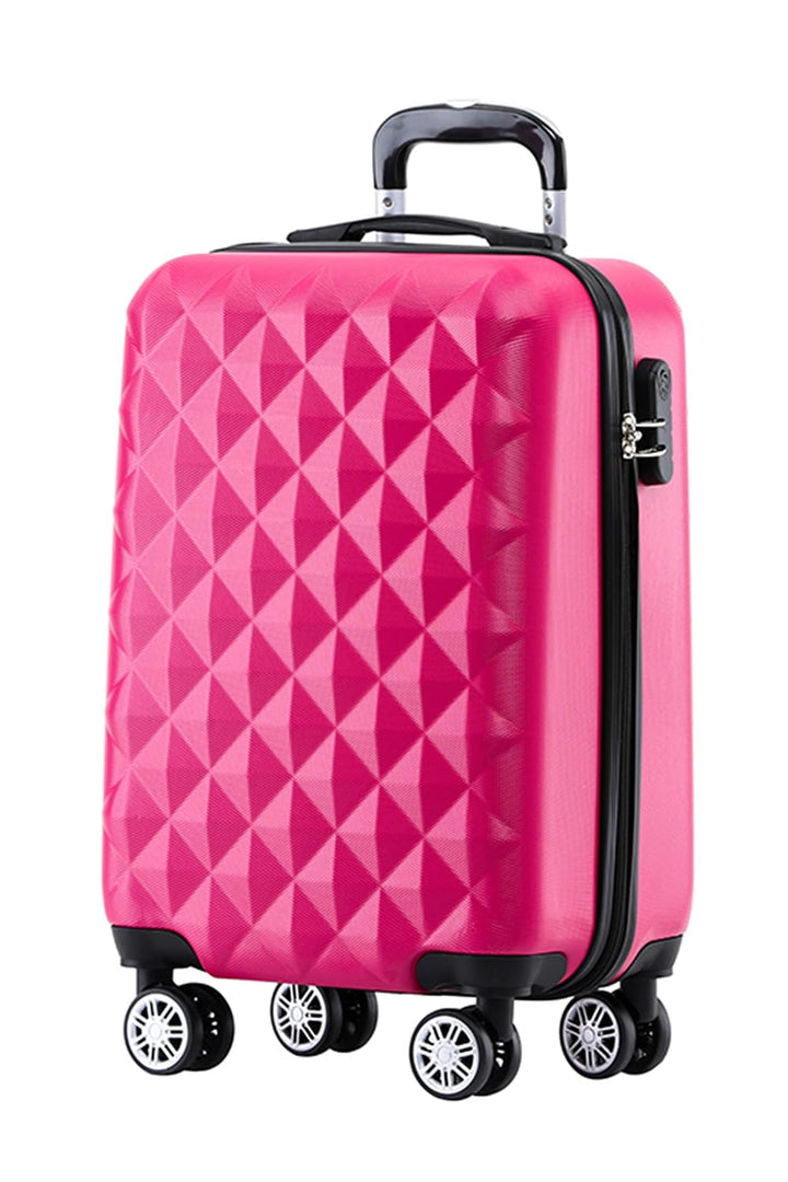 BEIBYE Zwillingsrollen 2066 Hartschalen-Koffer: 15 Farben, ABS-Kunststoff, Zahlenschloss mit Doppelr