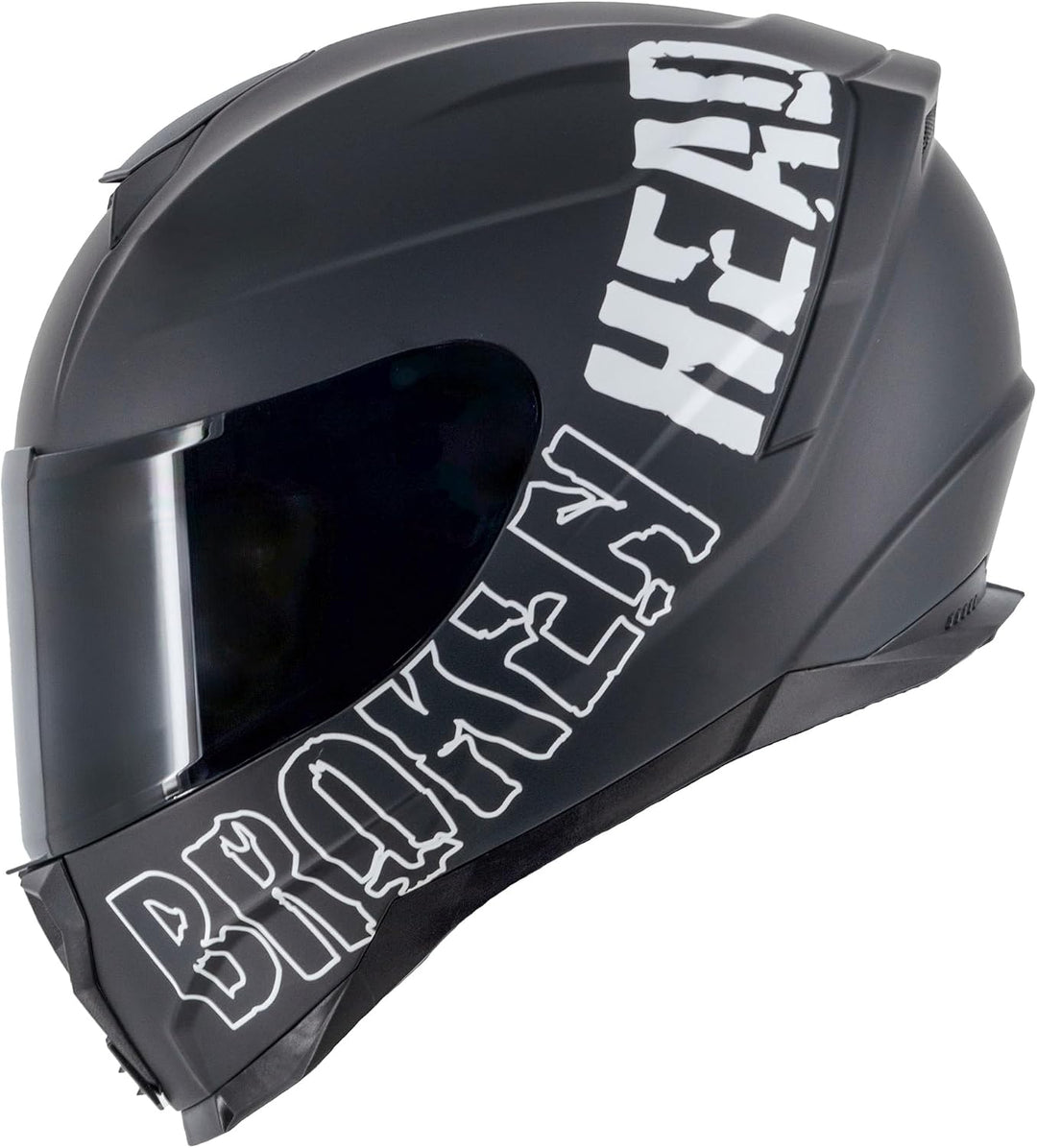 Broken Head BeProud Sport Motorradhelm Mit 2 Visieren (Klar + Schwarz) - Integralhelm M (57-58 cm) B
