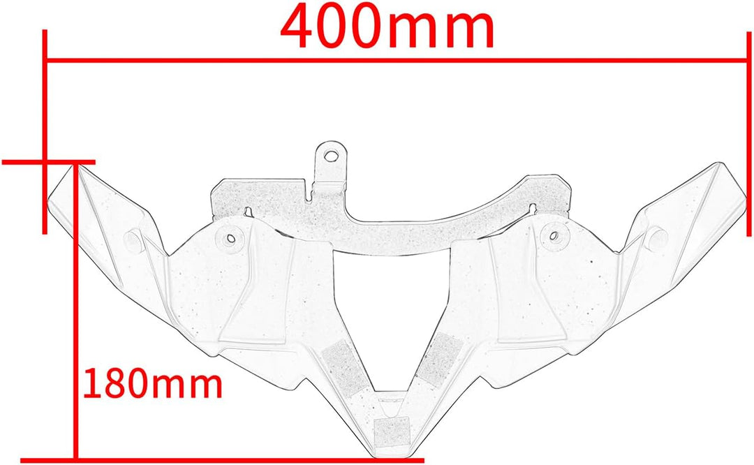 Motorrad-Scheinwerferverkleidung unten Vorderrad Schnabel Nasenkegel Abdeckung aerodynamische Wingle