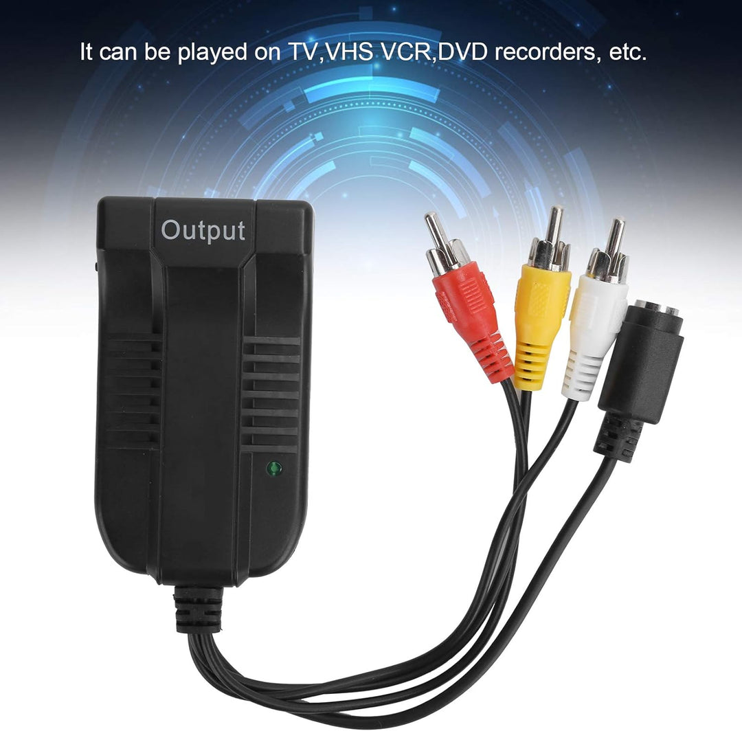 S-Video to Hdmi Converter, Video Konverter S Video Auf Hdmi 3 RCA Composite Adapter mit MäNnlichem S
