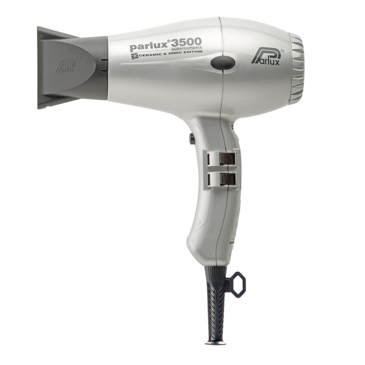 Parlux Profi-Haartrockner 3500 SuperCompact Ceramic + Ion, silber, Silber