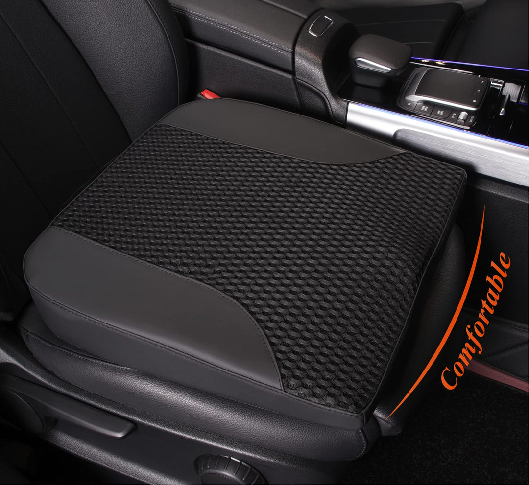 kingphenix Autositzkissen aus Memory Foam – Erhöht die Sitzhöhe, lindert Rückenschmerzen – Ideal für