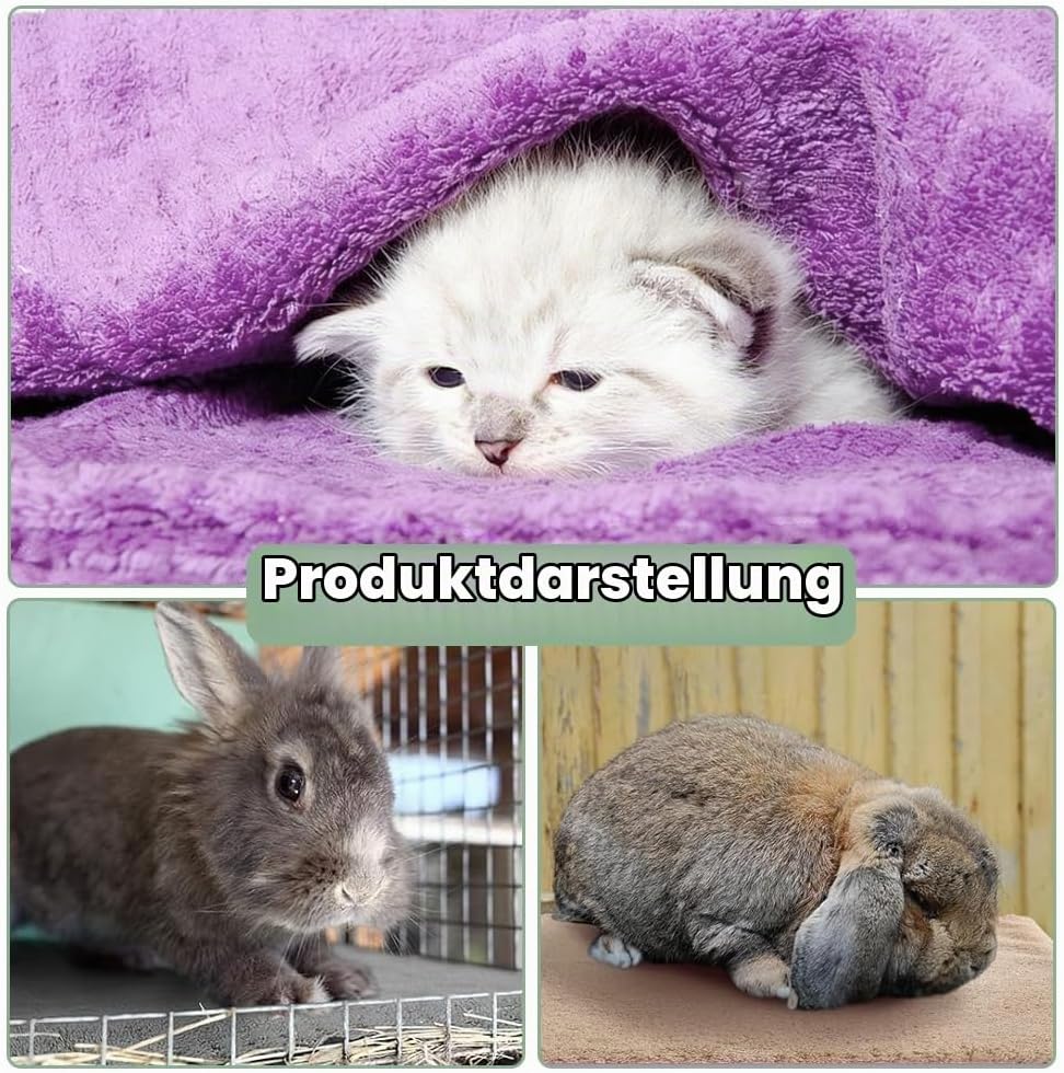 10 Stück Nagerteppich wasserdichte Decke, PIPI Pads für Meerschweinchen Decke, Waschbare Haustier PI
