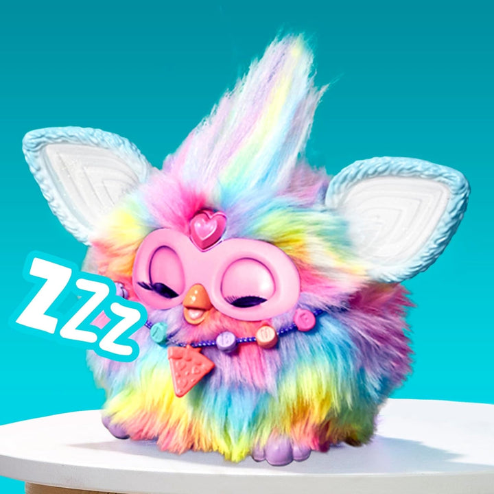 Hasbro Furby Tie Dye Elektronisches Plüschtier für Jungen und Mädchen ab 6 Jahren, Plüschtier mit Ge
