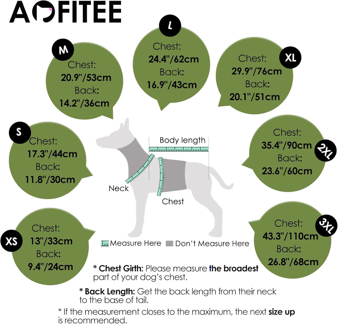 AOFITEE Extra Grosser Hundemantel, Warme Wasserdichter & Winddichter Hundejacke mit Bauchschutz, Rol