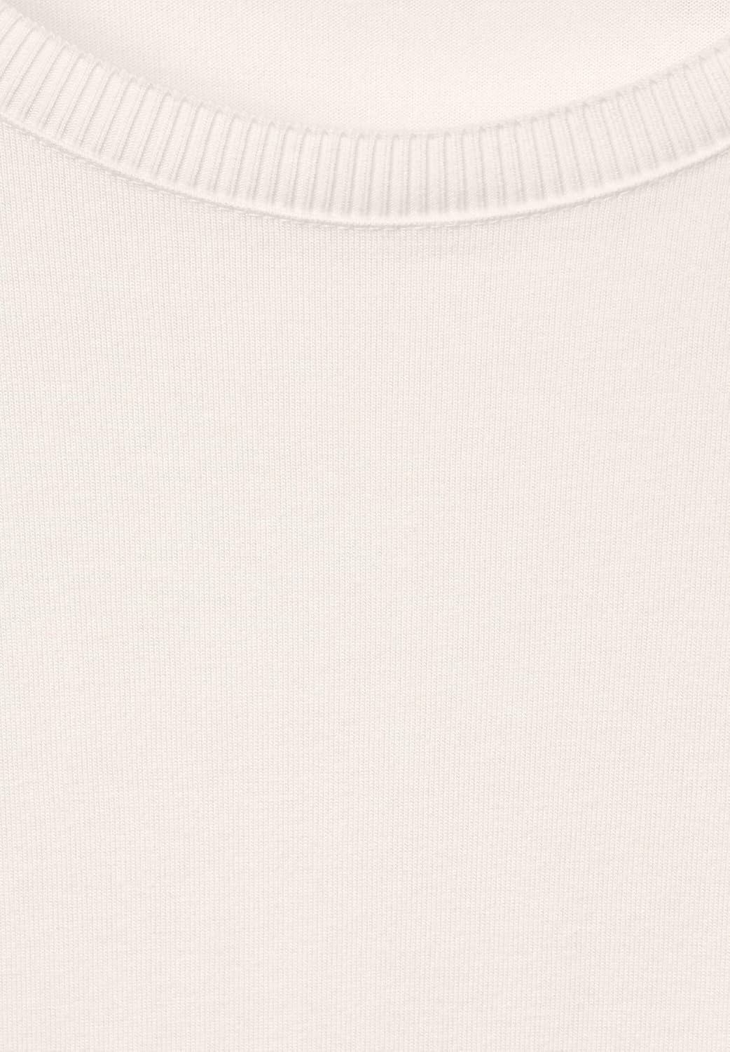 Street One Damen Langarmshirt 42 Lucid White, 42 Lucid White