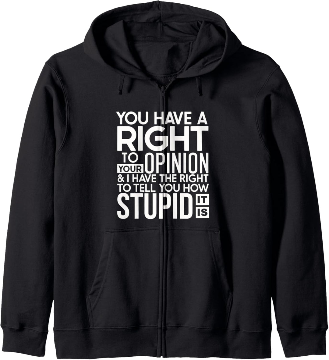 You have the right to your opinion free speech Kapuzenjacke