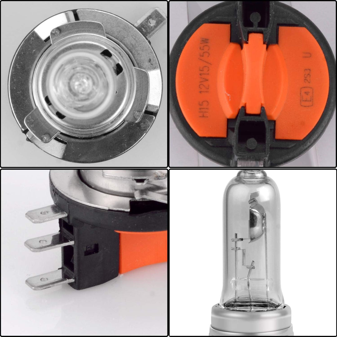 WinPower H15 12V 15/55W Halogen Birne Standlicht Tagfahrlicht Fernlicht Gelb Glühlampe Auto Lampe, 2