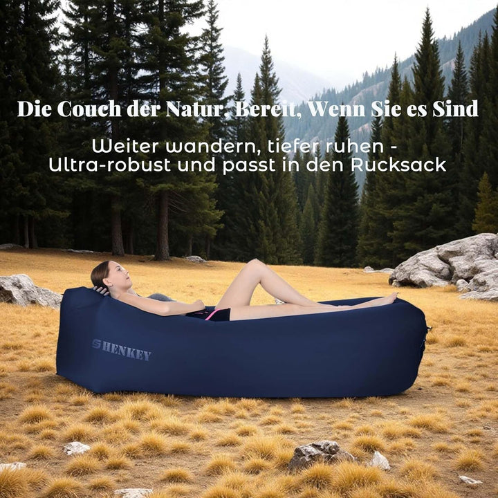 Aufblasbares Sofa,Luftsofa-Hängematte mit Wasserdichtem und Auslaufsicherem Design - Perfekte Tragba