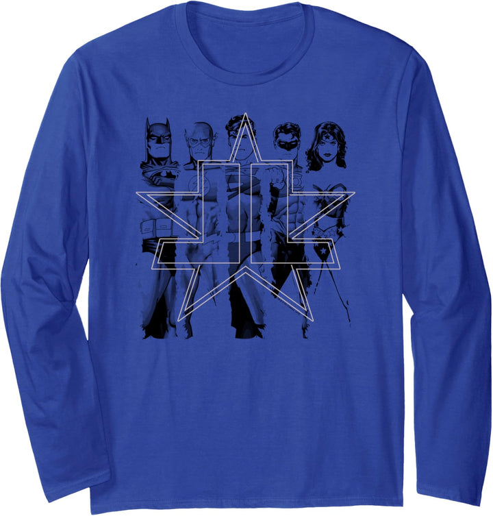 Justice League Five Stars Langarmshirt
