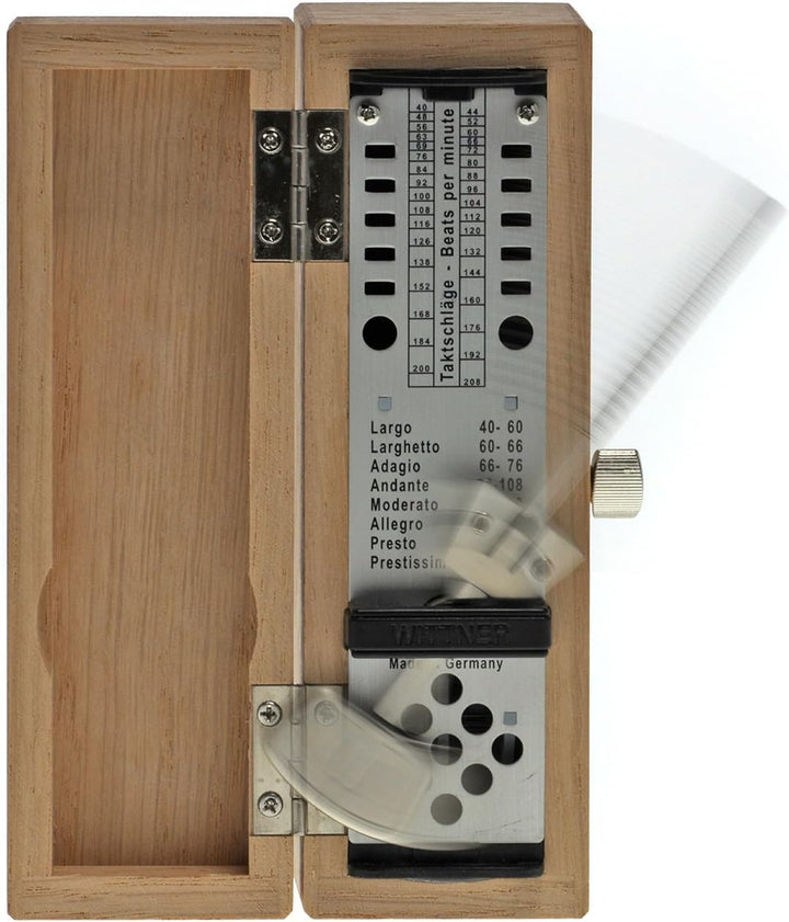 Wittner Metronom 880250 Holzgehäuse ohne Glocke Taktell Super Mini eiche matt, eiche matt