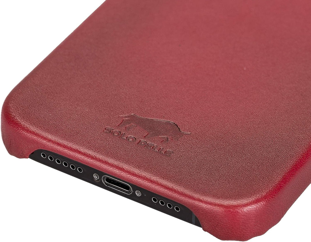 Solo Pelle Lederhülle für das iPhone 12 Pro Max in 6.7 Zoll Princeton Case Leder Hülle Ledertasche B