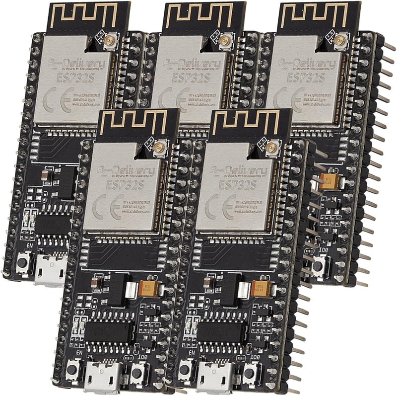 AZDelivery 3 x NodeMCU ESP32 S Kit Bluetooth Audio BLE MCU-Module Development Wifi Board mit 2,4-GHz