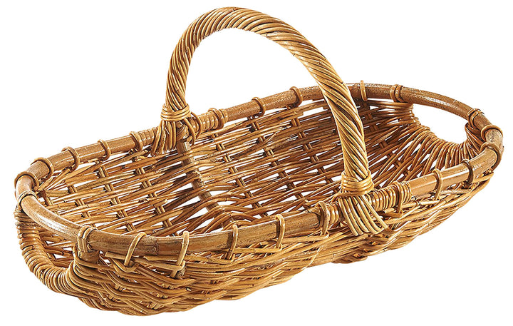Kobolo Erntekorb Rattankorb Henkelkorb Korb - geflochtenes Rattan - lacak