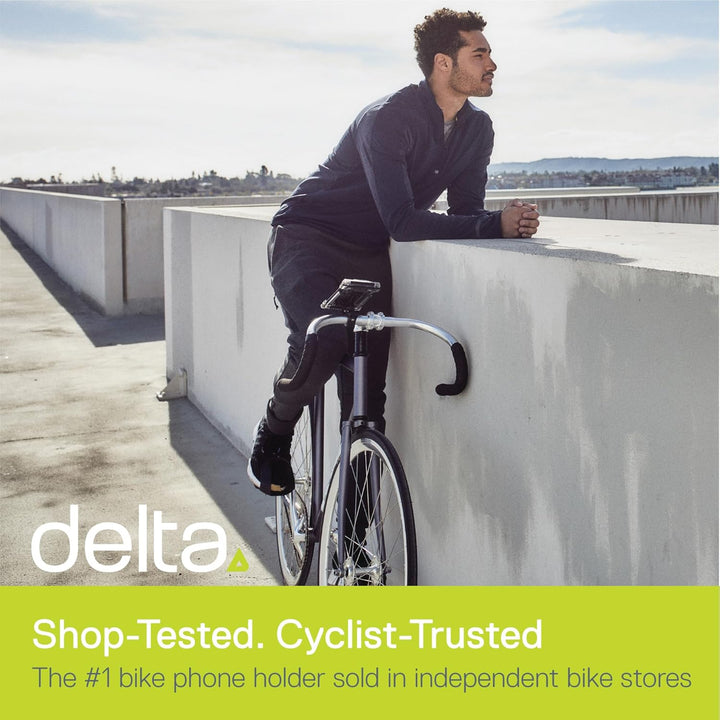 DELTA Smartphone-Halterung für das Fahrrad, für iPhone, Android, Samsung, HTC, wasserdicht grau, gra