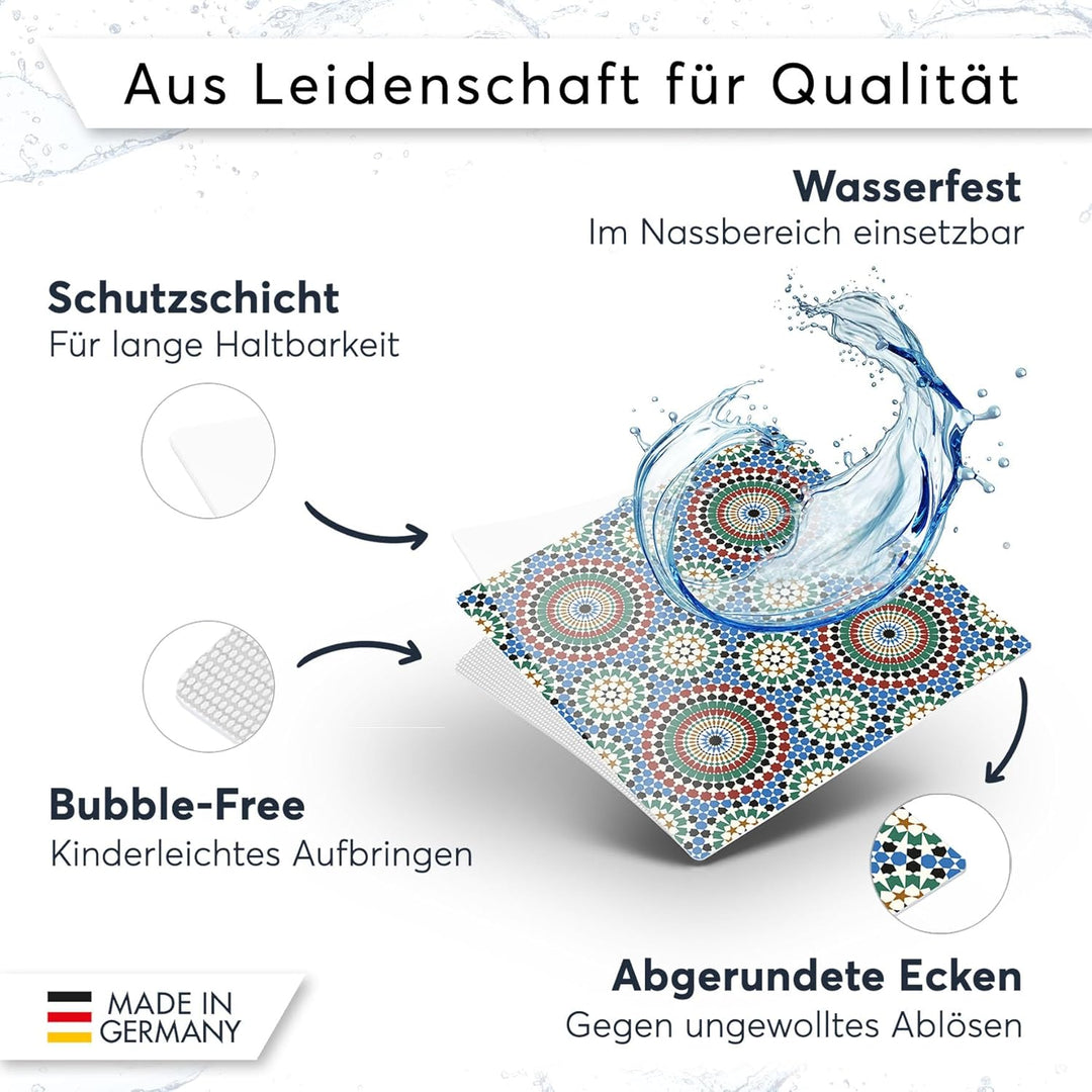 CREATISTO Klebefliesen Stickerfliesen Fliesenfolie - Klebefolie Aufkleber für Fliesen I Klebefliesen