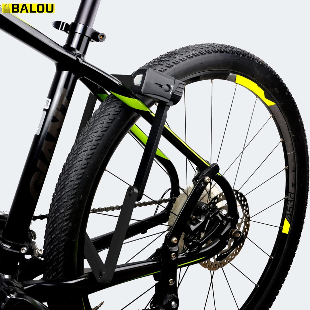 Faltschloss Fahrrad mit Halterung - Fahrradschloss 90cm lang mit 6 Stahlsegmenten eBike Schloss - Kl