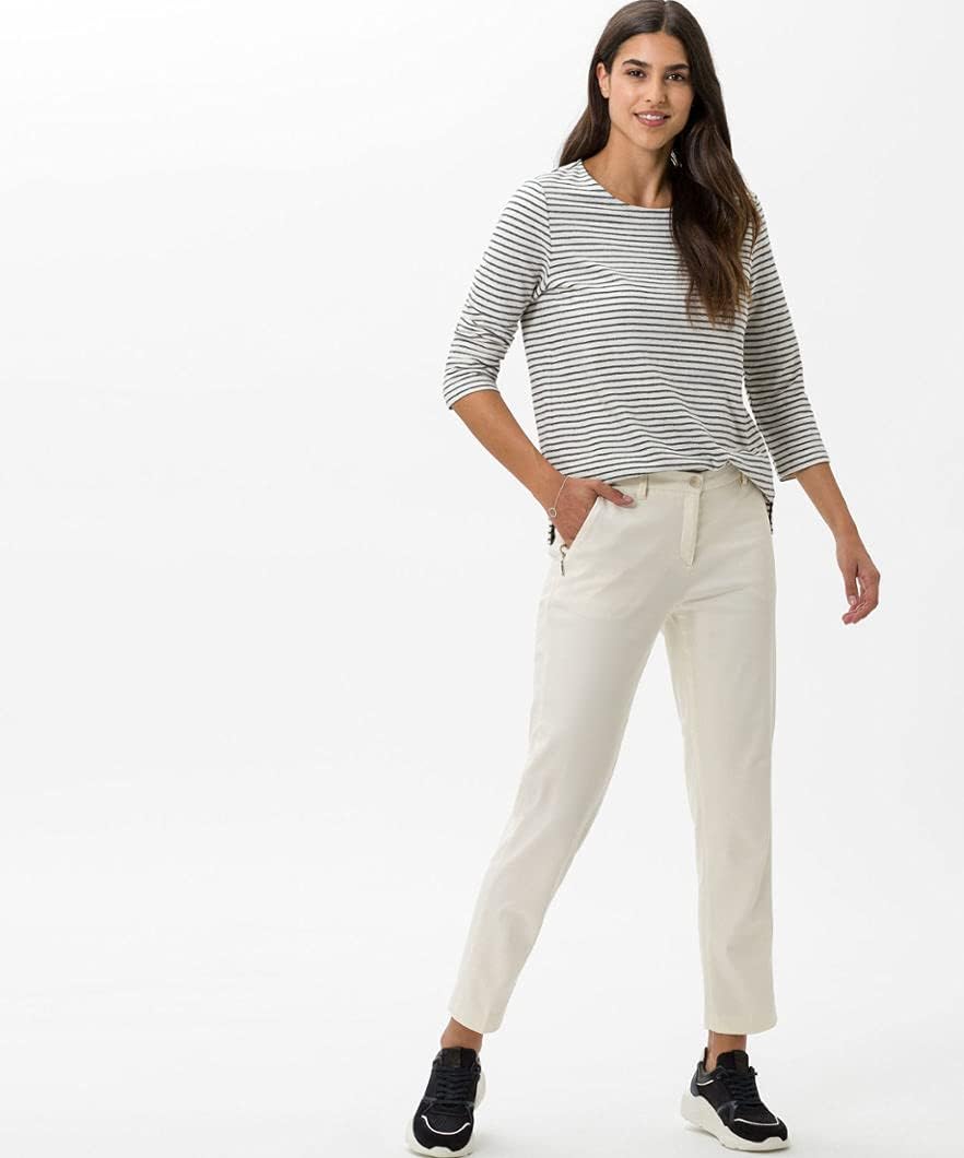 BRAX Damen Style Maron Chino Uni Hose 32W / 30L Offwhite, 32W / 30L Offwhite