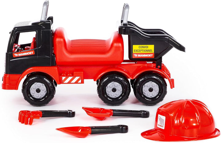 Polesie MAMMOET Rutscher LKW Lastwagen m. Werkzeug Baustellen-Set +12M