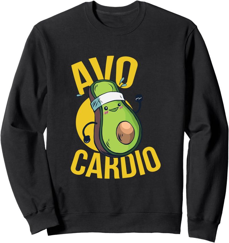 Avo-Cardio Fitness Läufer Avocado Training Geschenk Sweatshirt