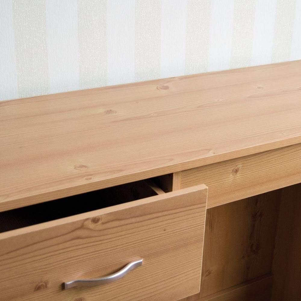 Vida Designs Riano Schminktisch aus Kiefernholz, 3 Schubladen, Schlafzimmermöbel, Kiefer, H 79 x W 9