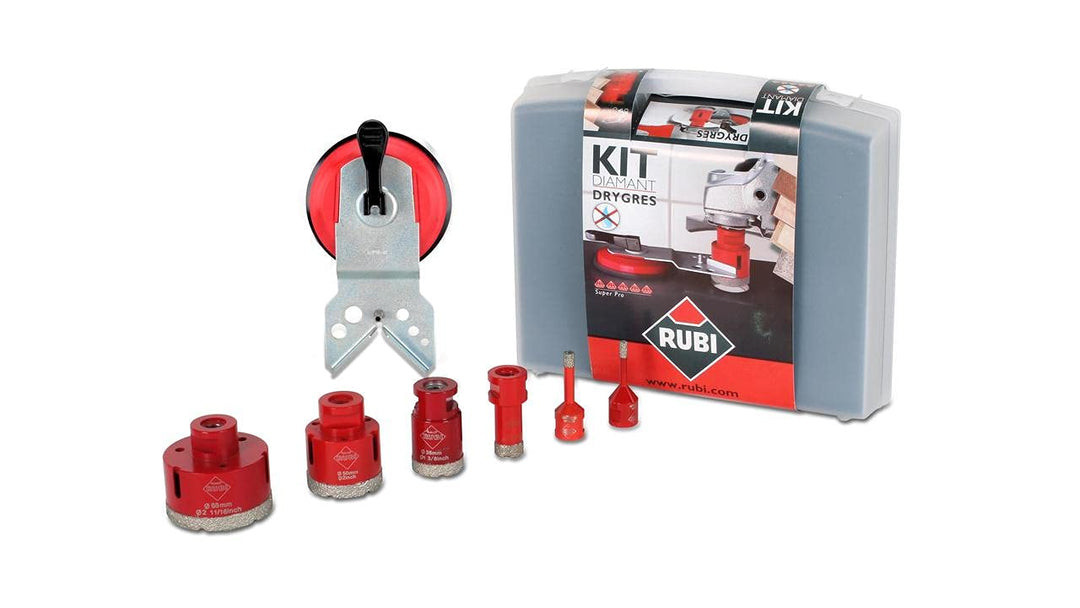 Kit 50996 6 brocas diamante RUBI DRY GRES