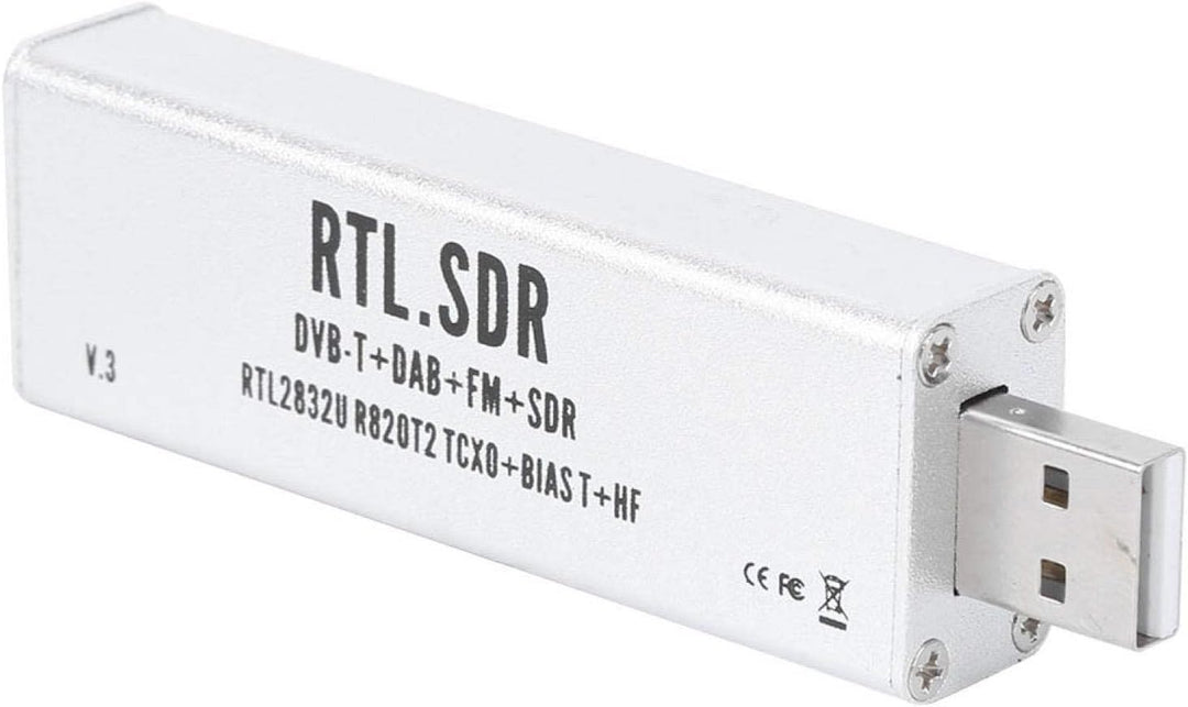 Elprico RTL SDR Stick, 0,1-MHz-1,7-GHz-Vollbandempfänger RTL SDR Funkkommunikationssystem-basiertes