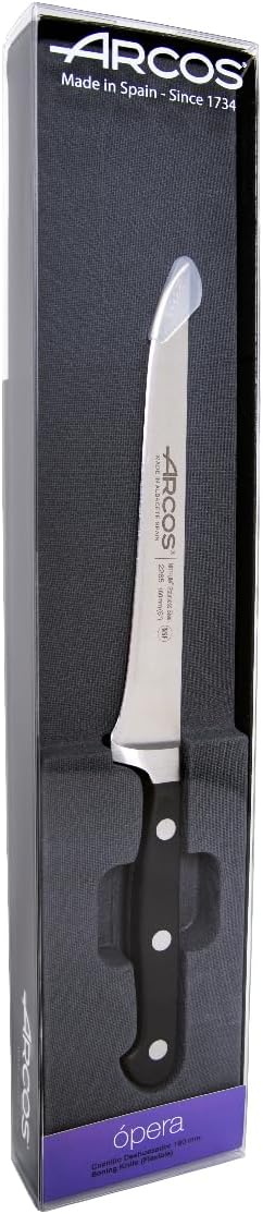 Arcos Opera - Ausbeinmesser - NITRUM geschmiedetem Edelstahl 160 mm - HandGriff POM Farbe Schwarz