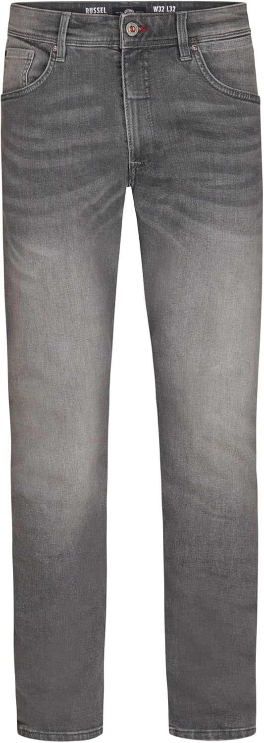 Petrol Industries Herren Russel Jeans 28W / 34L Grau, 28W / 34L Grau