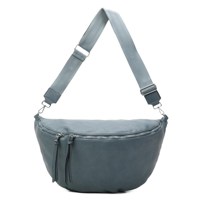 XXL Tasche Bauchtasche Hüfttasche Crossbody Schultertasche Umhängetasche Kunstleder Gürteltasche Cro
