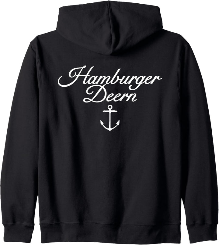 Hamburger Deern Klassisch (Weiss) Hamburg Kapuzenjacke