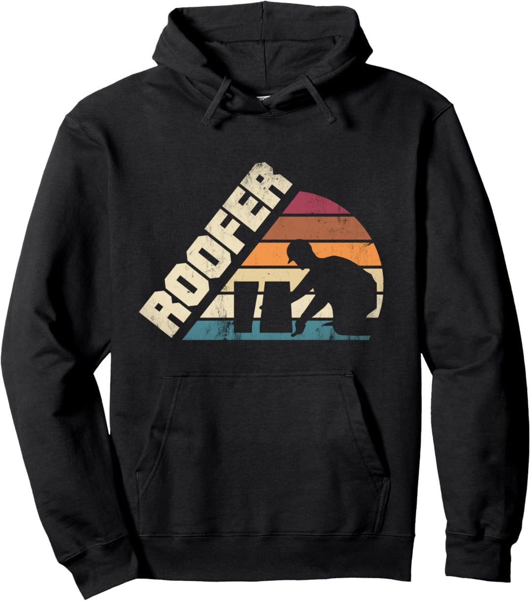 Roofing Handyman Dachdecker-Silhouette Pullover Hoodie