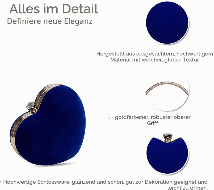 NICOLE &amp; DORIS Abendtasche Damen Abend Clutch Umhängetasche für Hochzeit sketten tasche Handtasche f