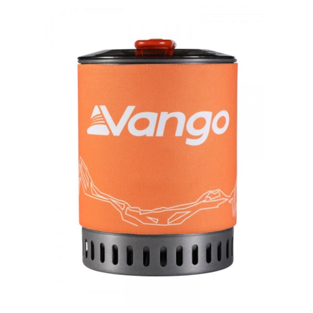 Vango Ultraleichter Tragbarer Kocher, Wärmetauscher-Kochset, Grau, 1 Liter, Flüssiggas, Aluminium
