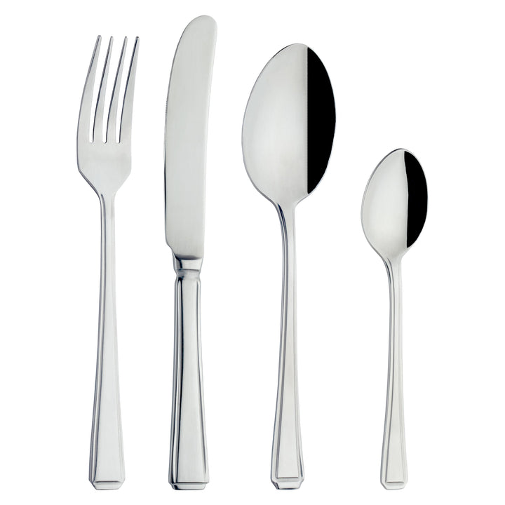 Grunwerg 24 teilig Besteck Set in Einer Geschenkbox – Harley Stil, 18/0 Edelstahl, gemischte Besteck