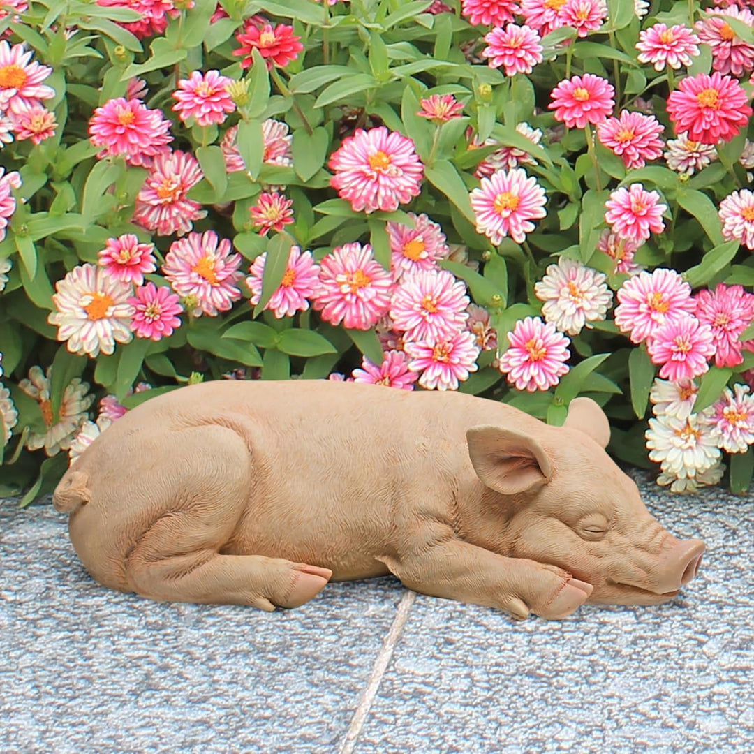 Design Toscano Gartenfigur Piggy: Sandman, Sandman
