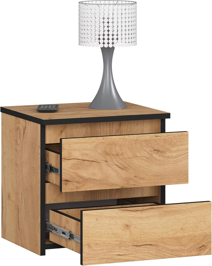 AKORD | Kommode Set 2 Schubladen Sideboard Mehrzweckschrank Schrank | Schreibtisch | ecktisch | Eck