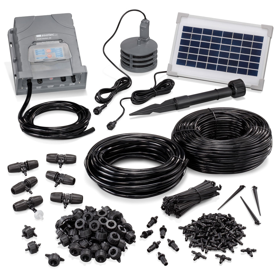 Esotec Solar Bewässerungscomputer Waterdrops Professional, Bewässerungssystem, Tröpfchenbewässerung,