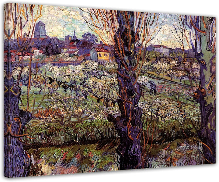 Bilderdepot24 Bild auf Leinwand | Vincent van Gogh Blick auf Arles in 70x50 cm als Wandbild | Wand-d