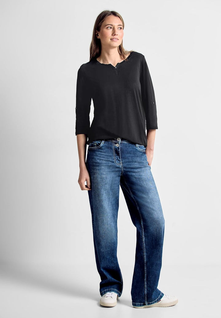 Cecil Damen T-Shirt M Raw Salvia Green, M Raw Salvia Green