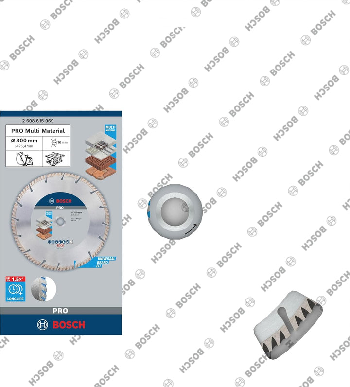 Bosch Professional Diamanttrennscheibe Standard for Universal (Beton und Mauerwerk, 300 x 25,40 mm,