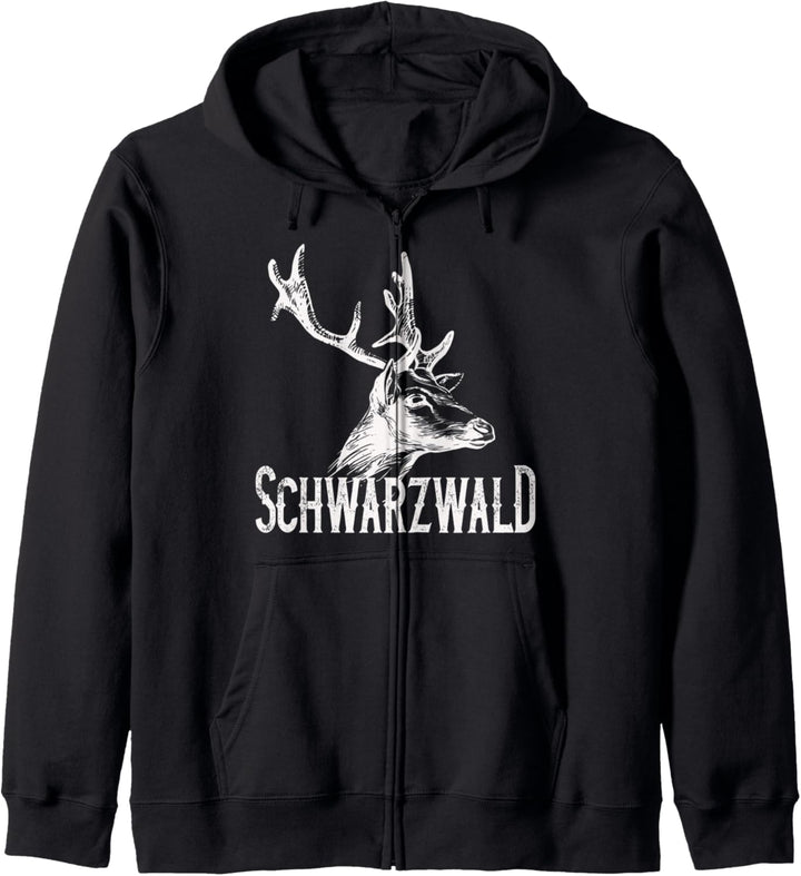 Schwarzwald Heimat Schwaben Schwarzwälder Hirsch Kapuzenjacke